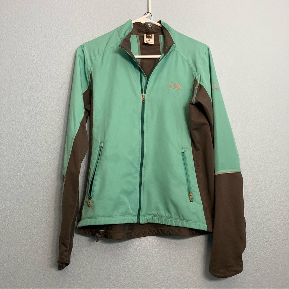 The North Face Flight Series Rain Jacket - Teal/Gray - Medium